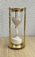 Vintage Pirinç Kum Saati  4 Dakikalık Özel Çay Demleme Zamanlayıcısı