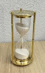 Vintage Pirinç Kum Saati  4 Dakikalık Özel Çay Demleme Zamanlayıcısı