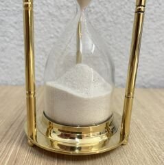 Vintage Pirinç Kum Saati  4 Dakikalık Özel Çay Demleme Zamanlayıcısı