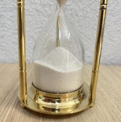 Vintage Pirinç Kum Saati  4 Dakikalık Özel Çay Demleme Zamanlayıcısı