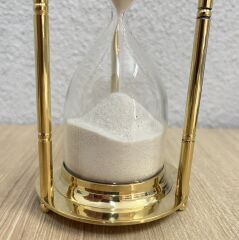 Vintage Pirinç Kum Saati  4 Dakikalık Özel Çay Demleme Zamanlayıcısı