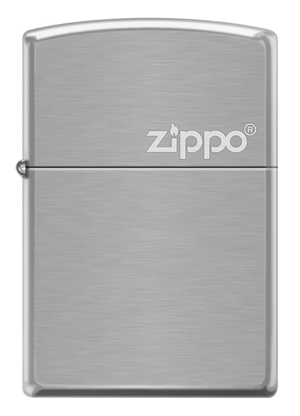 Zippo Brushed Chrome Yatay Logo Dizayn Çakmak