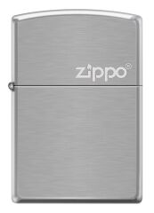 Zippo Brushed Chrome Yatay Logo Dizayn Çakmak
