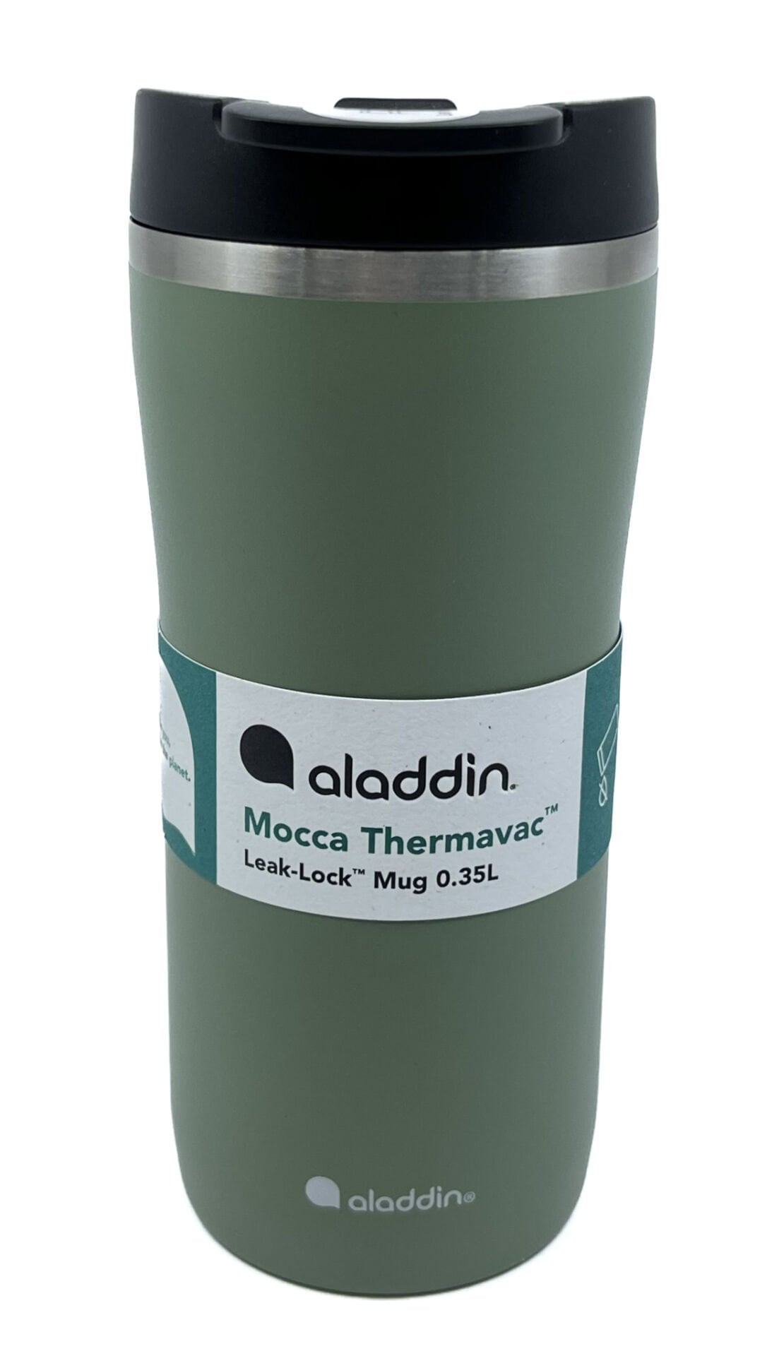 Aladdin Mocca Thermavac Leak-Lock™ Çelik Termos Bardak 0,35 LT - Yeşil OUTLET ÜRÜN