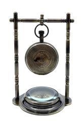 Victoria London 1876 Pusulalı Masa Saati – Antika Görünümlü Dekoratif Saat