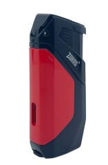 Zorro Çift Torch Pürmüz Puro Çakmağı - Siyah/Kırmızı