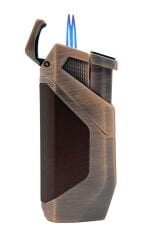 Zorro Çift Torch Pürmüz Puro Çakmağı - Kahverengi