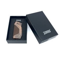 Zorro Çift Torch Pürmüz Puro Çakmağı - Kahverengi