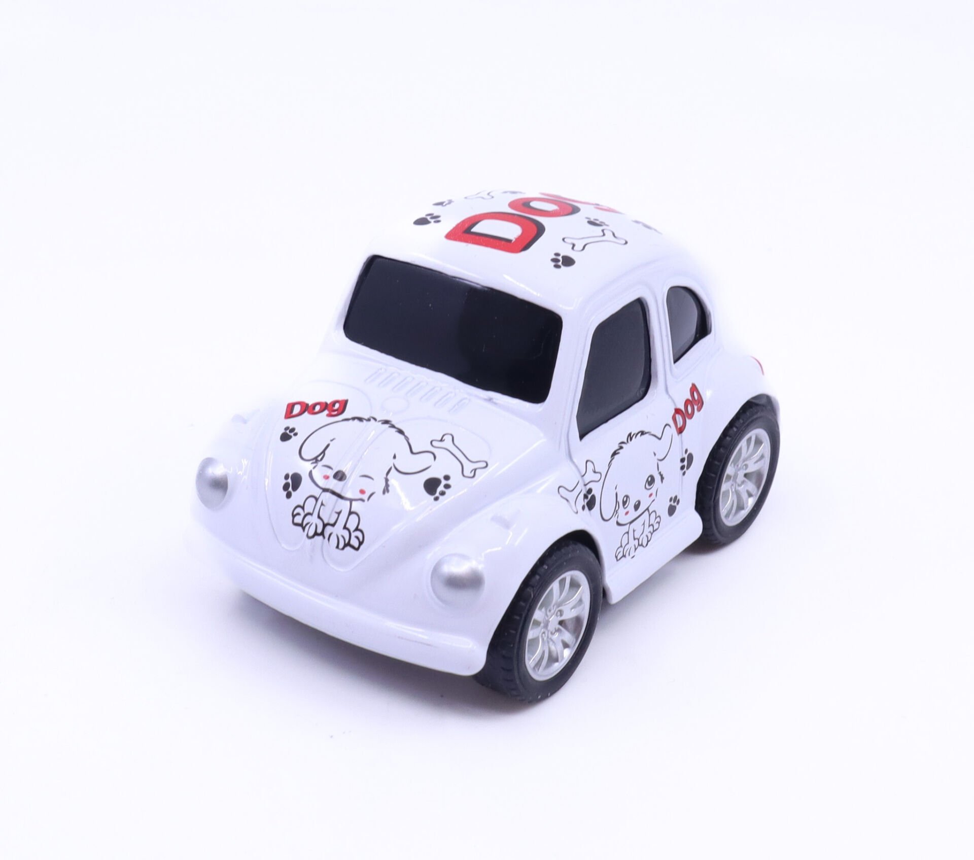 Nostaljik Metal Sevimli Vosvos Çek Bırak Araba - Beyaz