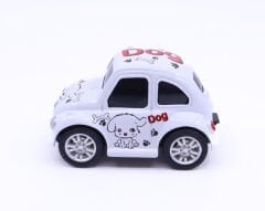 Nostaljik Metal Sevimli Vosvos Çek Bırak Araba - Beyaz