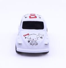 Nostaljik Metal Sevimli Vosvos Çek Bırak Araba - Beyaz