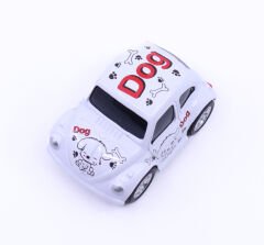 Nostaljik Metal Sevimli Vosvos Çek Bırak Araba - Beyaz