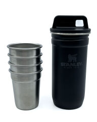 Stanley Adventure Çelik Shot Bardak Seti Matte Black Pebble OUTLET ÜRÜN