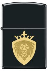 Zippo Lion - Aslan Black Matte Dizayn Çakmak Dizayn Çakmak
