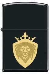 Zippo Lion - Aslan Black Matte Dizayn Çakmak Dizayn Çakmak
