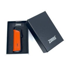 Zorro Üç Torch Pürmüz Puro Çakmağı - Turuncu