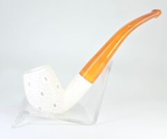 LULEPIPOMRT4 Lületaşı Pipo / Doğal Lületaşı El Yapımı Özel Kutulu