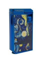 Firebird Starry Night Çift Torch Puro Çakmağı - Mavi