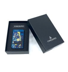 Firebird Starry Night Çift Torch Puro Çakmağı - Mavi