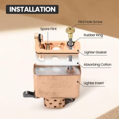 Metal Sızdırmazlık/Yakıt Tasarrufu Aparatı - Bakır Renk