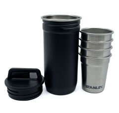 Stanley Adventure Çelik Shot Bardak Seti Matte Black Pebble OUTLET ÜRÜN