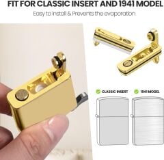 Metal Sızdırmazlık/Yakıt Tasarrufu Aparatı - Altın Rengi(Parlak Sarı)