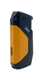 Zorro Çift Torch Pürmüz Puro Çakmağı - Siyah/Sarı