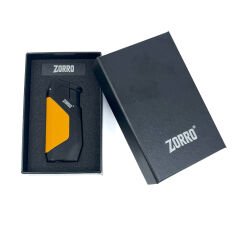 Zorro Çift Torch Pürmüz Puro Çakmağı - Siyah/Sarı