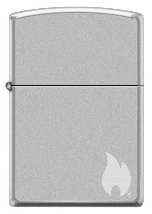 Zippo Flame Dizayn Satin Chrome Çakmak