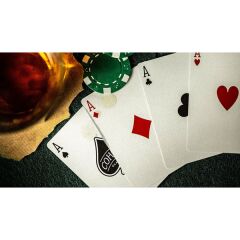 Green Cohorts Vintage Casino Tarzı Oyun İskambil Kartı