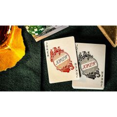 Green Cohorts Vintage Casino Tarzı Oyun İskambil Kartı