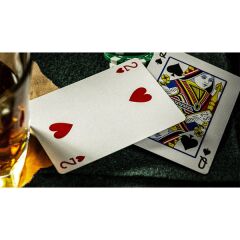 Green Cohorts Vintage Casino Tarzı Oyun İskambil Kartı
