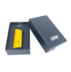 Zorro Üç Torch Pürmüz Puro Çakmağı - Sarı