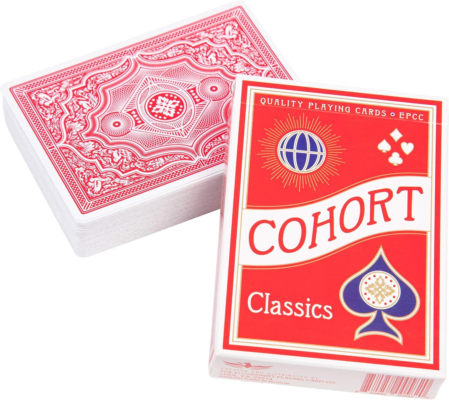 Ellusionist Cohorts İşaretli Oyun İskambil Kartı - Kırmızı