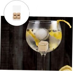 Paslanmaz Çelik Buz Taşı - Soğutma Küpü 4'lü