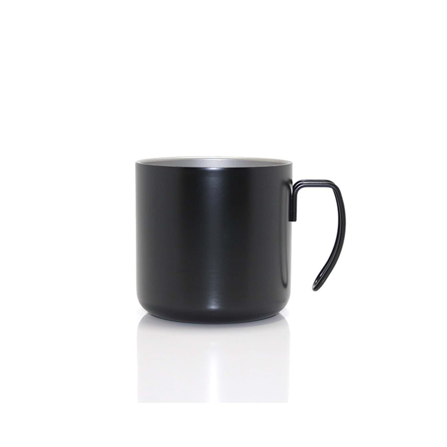 Çift Katmanlı Paslanmaz Çelik Kupa - Siyah