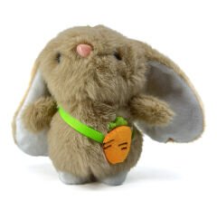 Sevimli Kahverengi Tavşan Büyük Kulak Peluş Anahtarlık