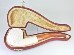 LULEPIPOMRT7 Lületaşı Pipo / Doğal Lületaşı El Yapımı Özel Kutulu