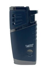 Takito Çift Torch Pürmüz Puro Çakmağı - Lacivert