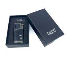 Takito Çift Torch Pürmüz Puro Çakmağı - Lacivert