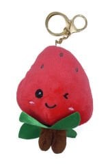 Sevimli Çilek Peluş Anahtarlık