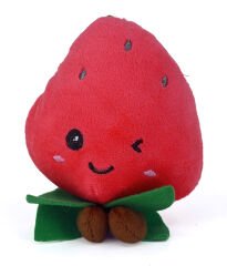 Sevimli Çilek Peluş Anahtarlık