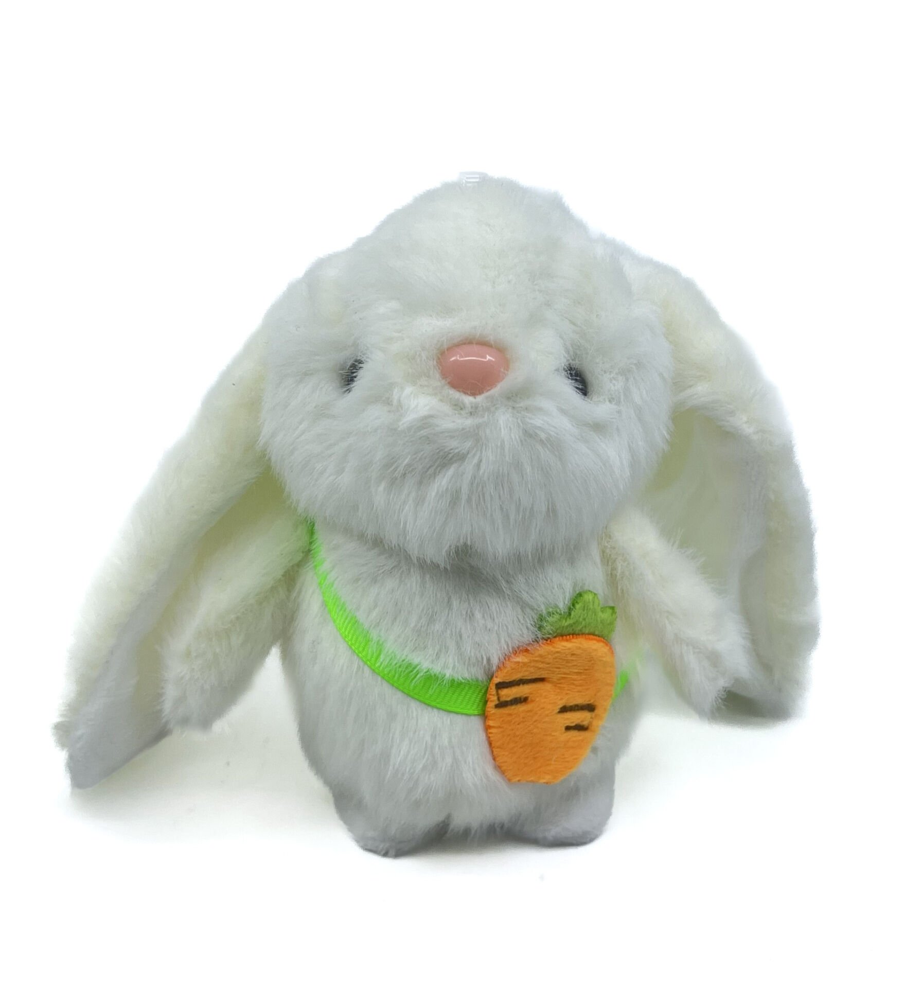 Sevimli Beyaz Tavşan Büyük Kulak Peluş Anahtarlık