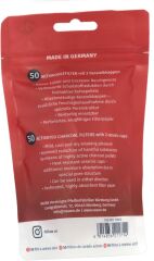 Vauen Redones 9mm Kömürlü Pipo Filtresi (50 Adet)