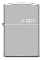 Zippo Logo Dizayn Satin Chrome Çakmak