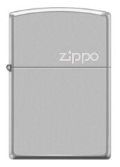 Zippo Logo Dizayn Satin Chrome Çakmak