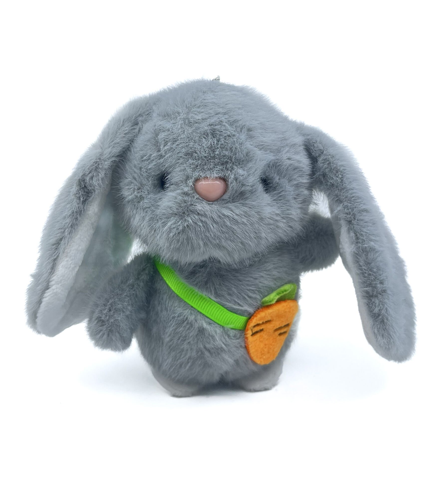 Sevimli Gri Tavşan Büyük Kulak Peluş Anahtarlık