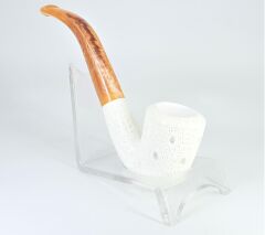 LULEPIPOMRT11 Lületaşı Pipo / Doğal Lületaşı El Yapımı Özel Kutulu