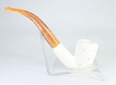 LULEPIPOMRT11 Lületaşı Pipo / Doğal Lületaşı El Yapımı Özel Kutulu