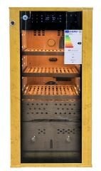 Boveda H-70S Elektrikli Humidor / Puro Saklama Dolabı - Gold Maun